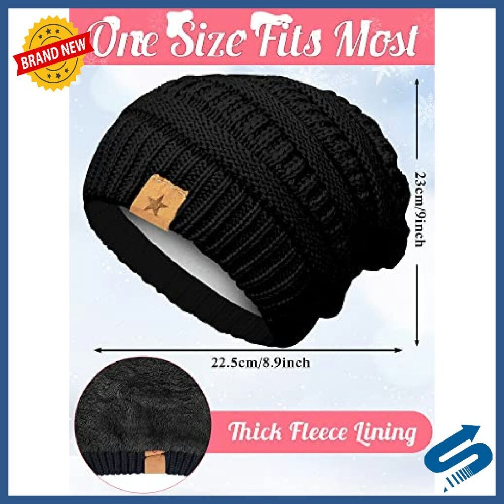 8-Piece Winter Hat & Glove Set, Touchscreen Fleece & Chenille - Picture 3 of 8